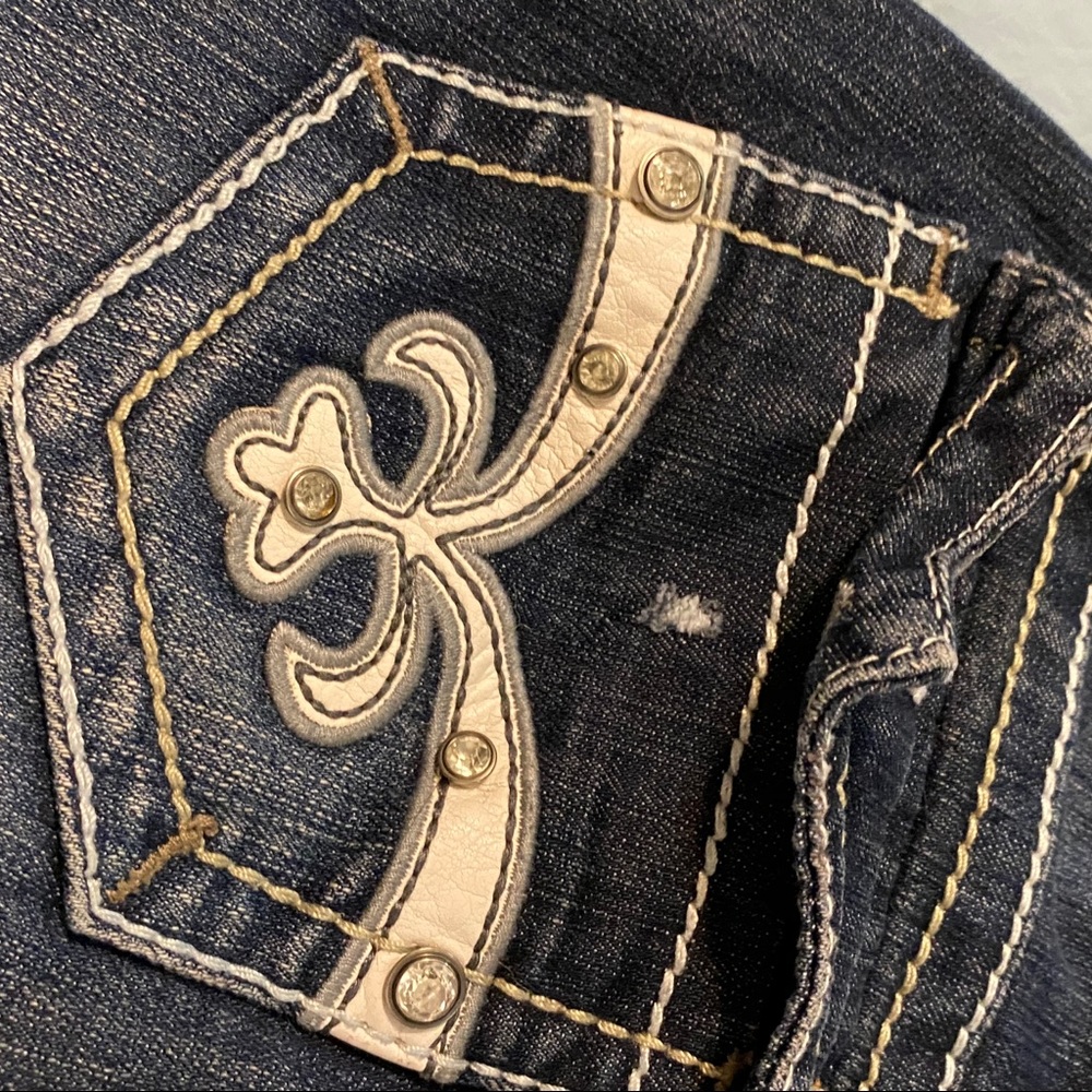 Hydraulic Boot-Cut Low-Rise Ripped Jeans - Picture 7 of 7